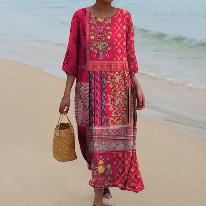MARLENE | LUŹNA SUKIENKA MAXI W STYLU BOHO