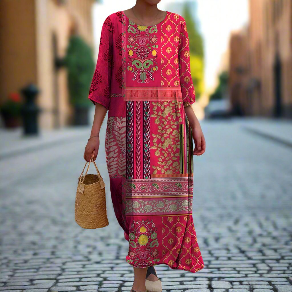 MARLENE | LUŹNA SUKIENKA MAXI W STYLU BOHO