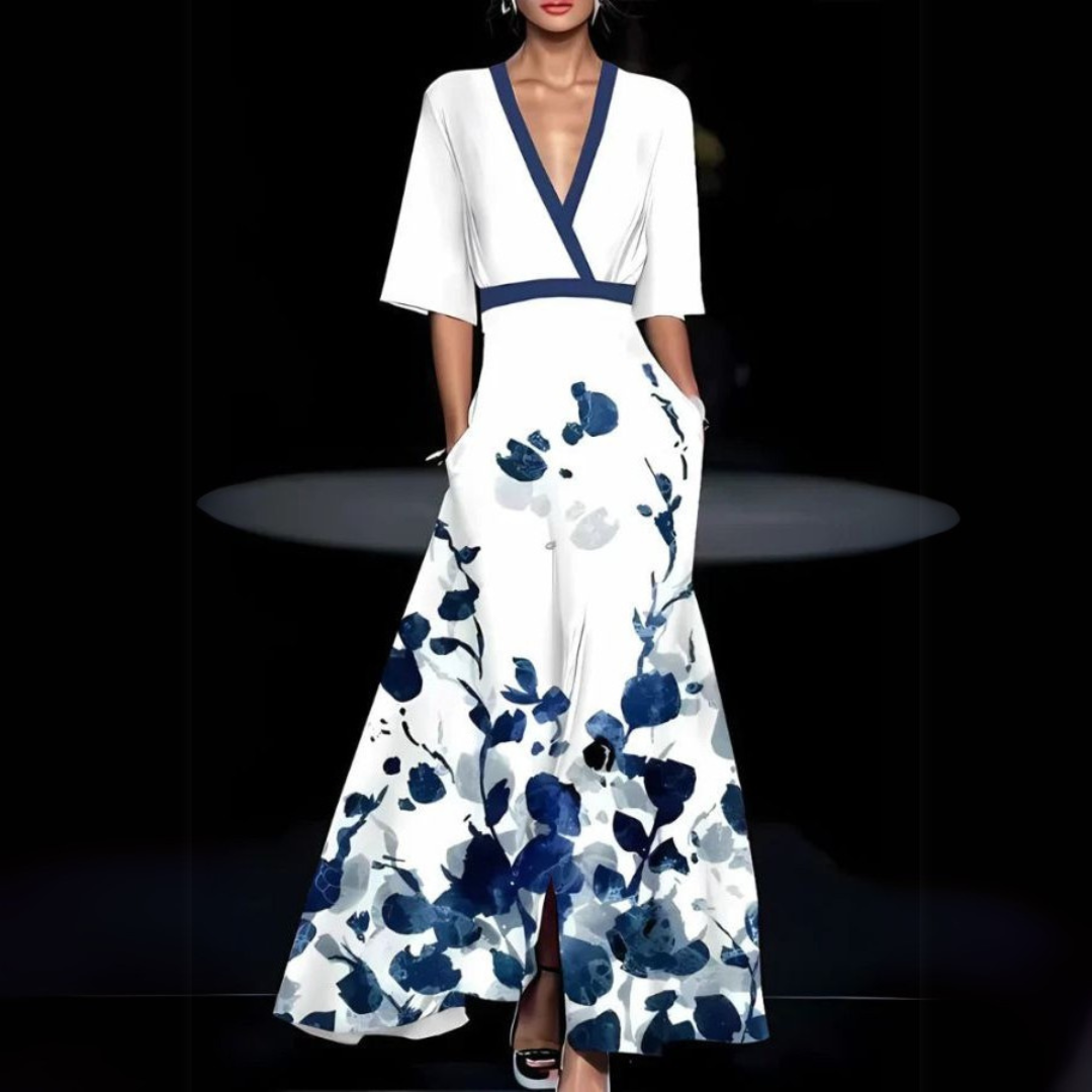 ISABELLA | ELEGANCKA SUKIENKA W KWIATY